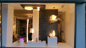 schaufenster von design in licht olk raumplan